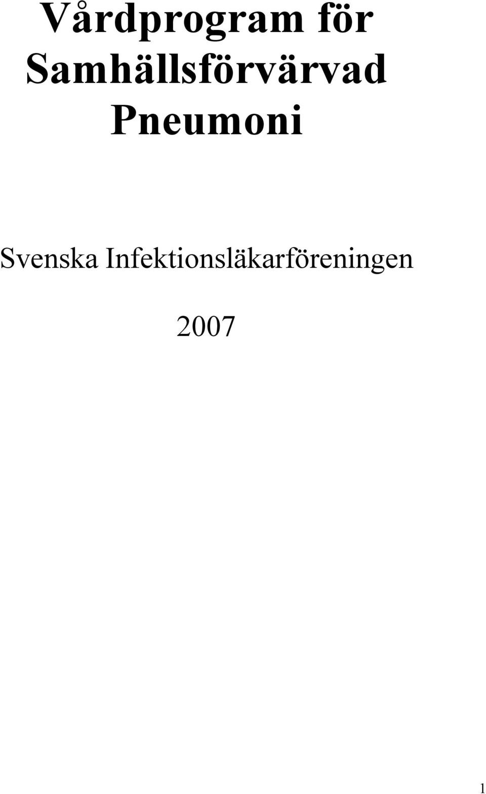Pneumoni Svenska