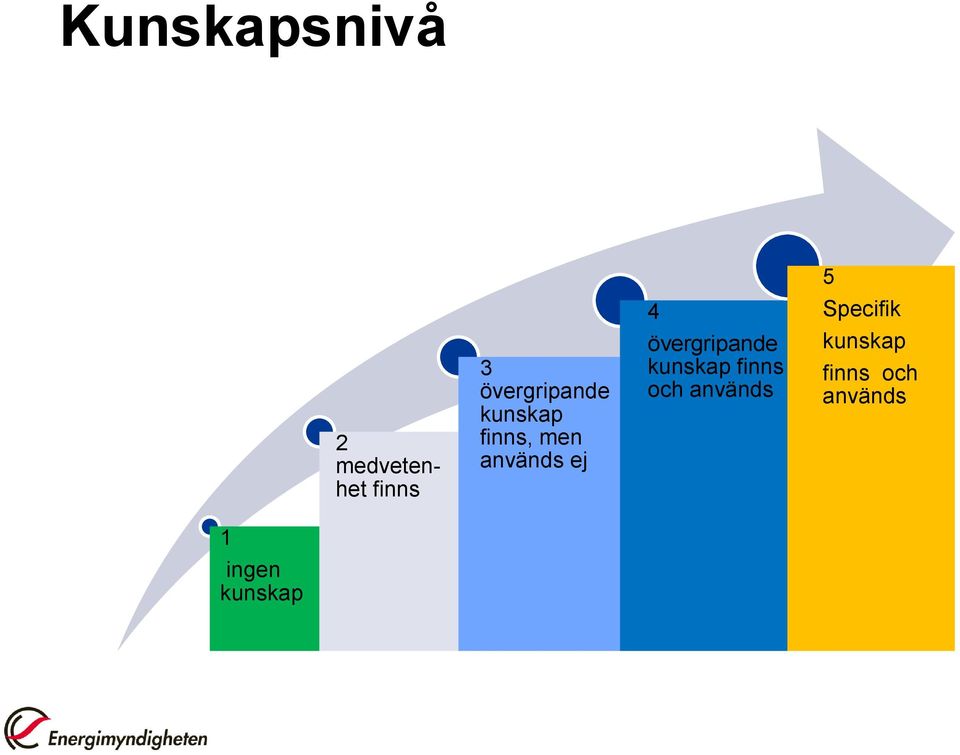 4 övergripande kunskap finns och används