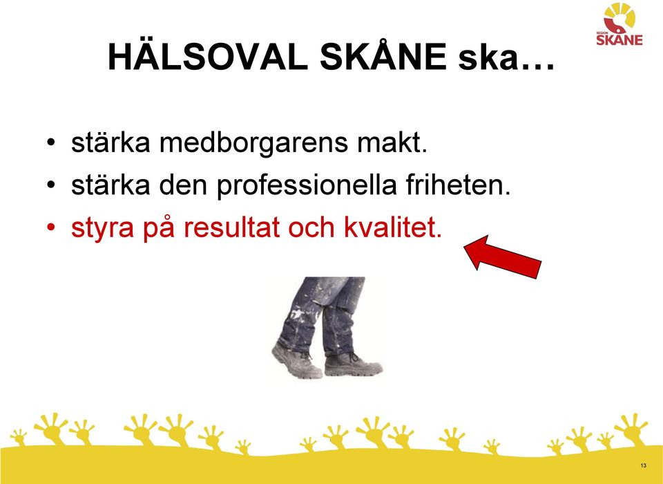 stärka den professionella