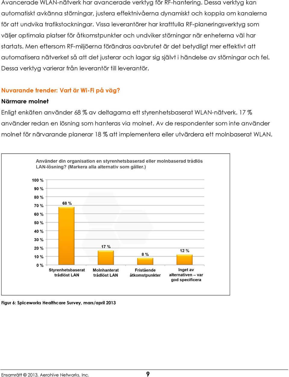 Vissa leverantörer har kraftfulla RF-planeringsverktyg som väljer optimala platser för åtkomstpunkter och undviker störningar när enheterna väl har startats.