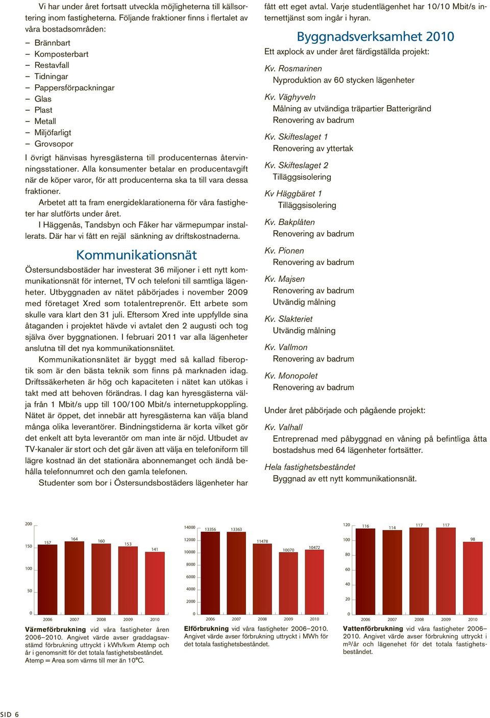 hyresgästerna till producenternas återvinningsstationer. Alla konsumenter betalar en producentavgift när de köper varor, för att producenterna ska ta till vara dessa fraktioner.