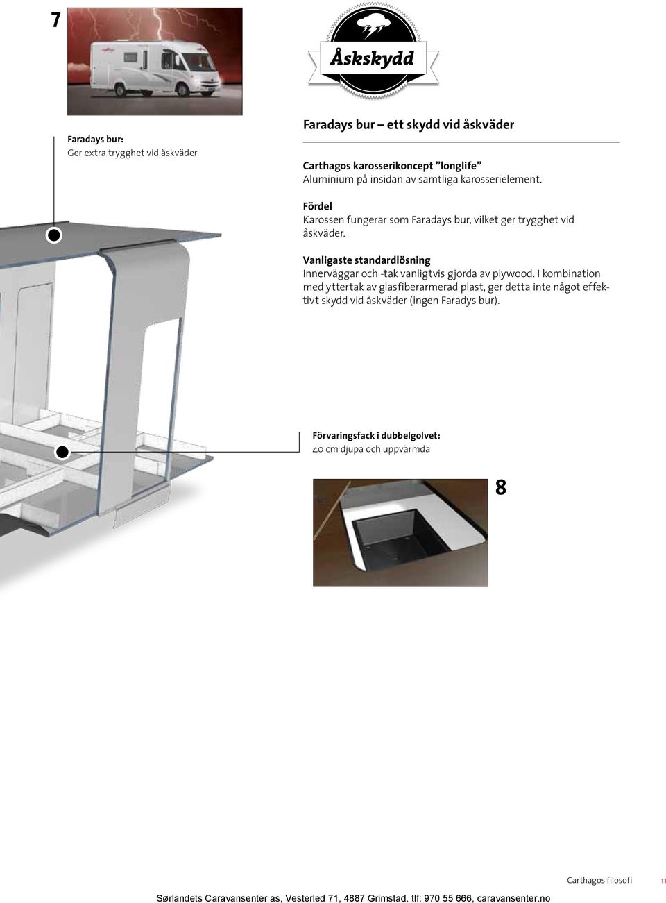 Vanligaste standardlösning Innerväggar och -tak vanligtvis gjorda av plywood.