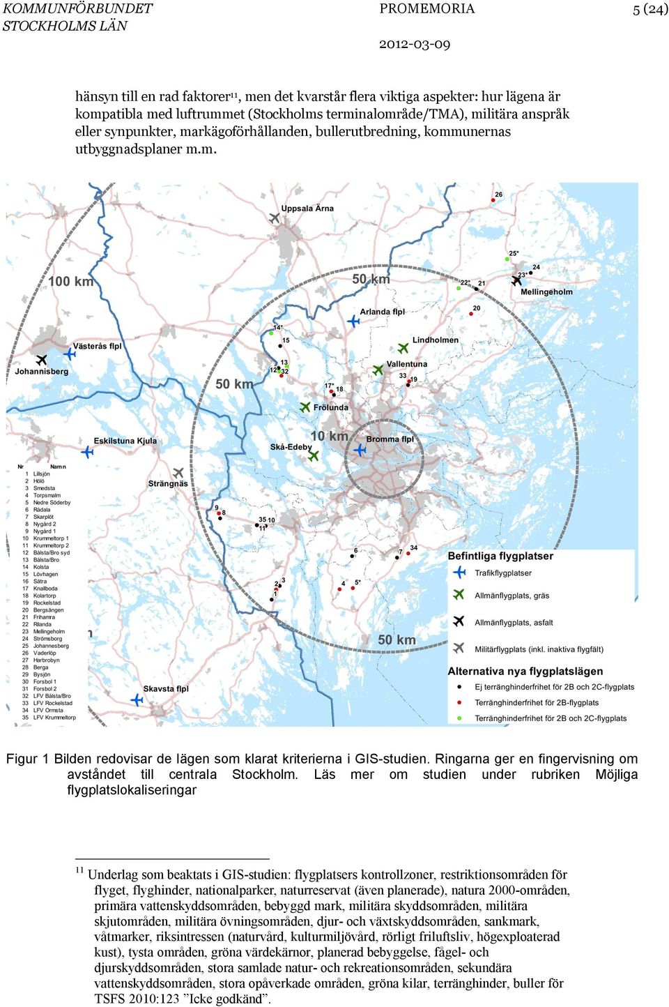 Ringarna ger en fingervisning om avståndet till centrala Stockholm.