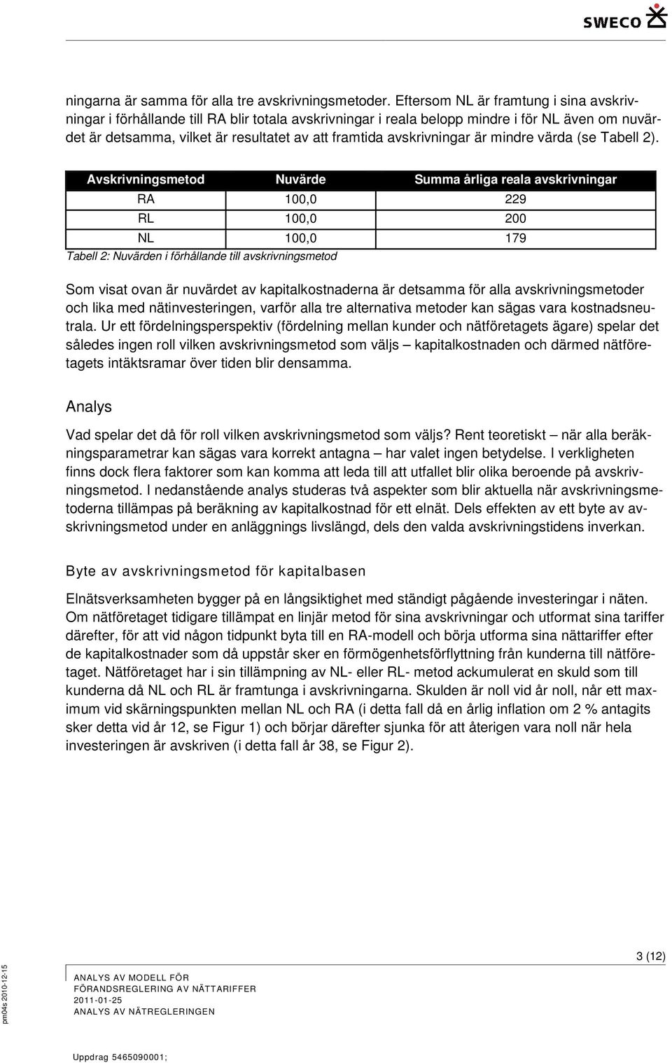 avskrivningar är mindre värda (se Tabell 2).