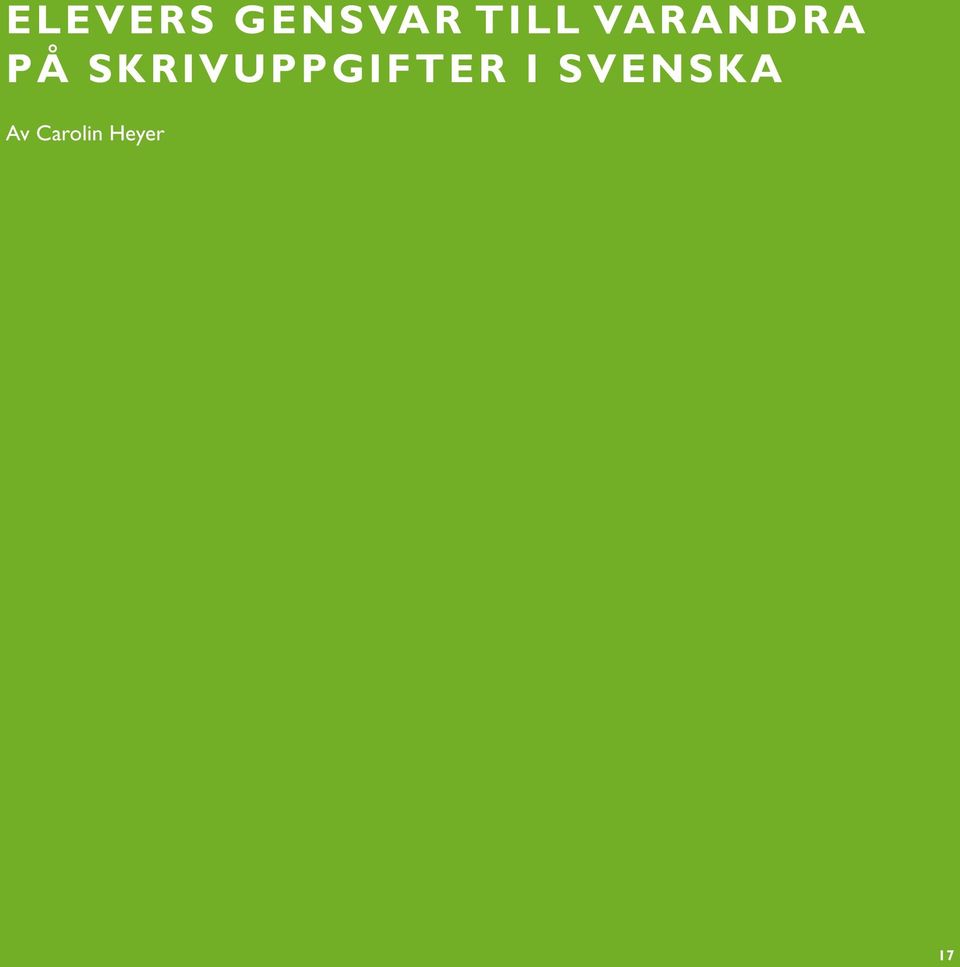 SKRIVUPPGIFTER I