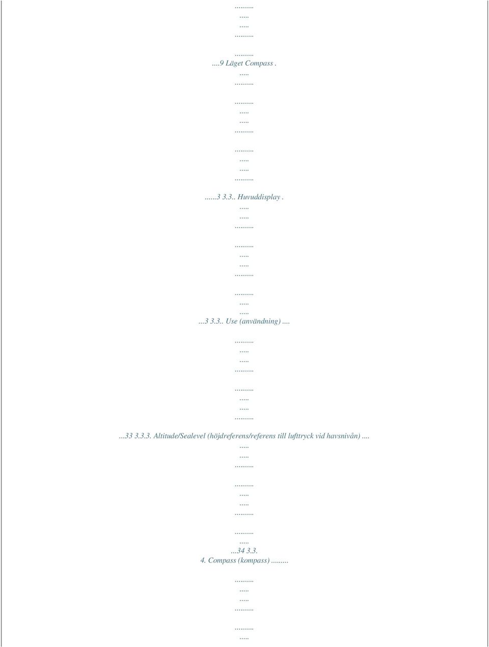 3.3.3. Altitude/Sealevel (höjdreferens/referens