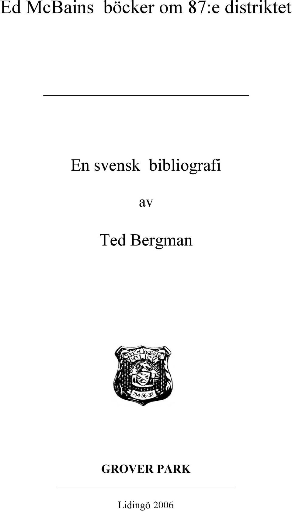 svensk bibliografi av