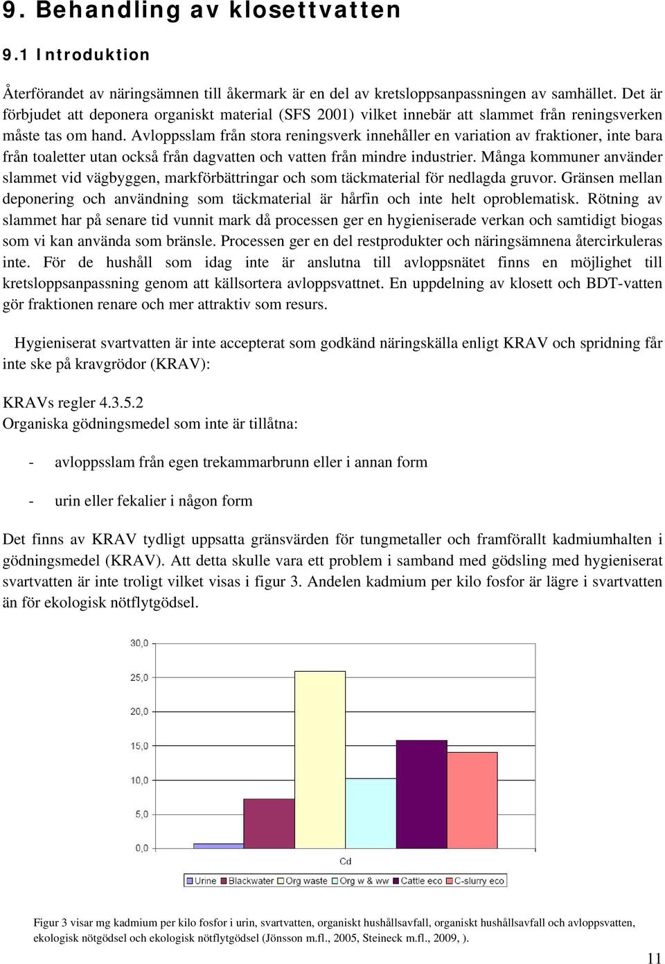 Avloppsslam från stora reningsverk innehåller en variation av fraktioner, inte bara från toaletter utan också från dagvatten och vatten från mindre industrier.