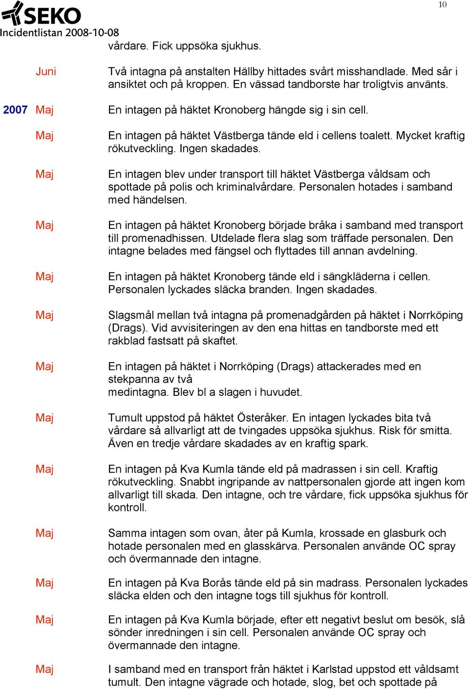 En intagen blev under transport till häktet Västberga våldsam och spottade på polis och kriminalvårdare. Personalen hotades i samband med händelsen.