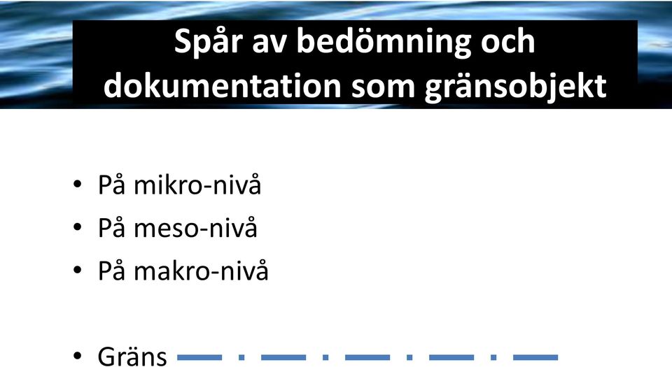 gränsobjekt På