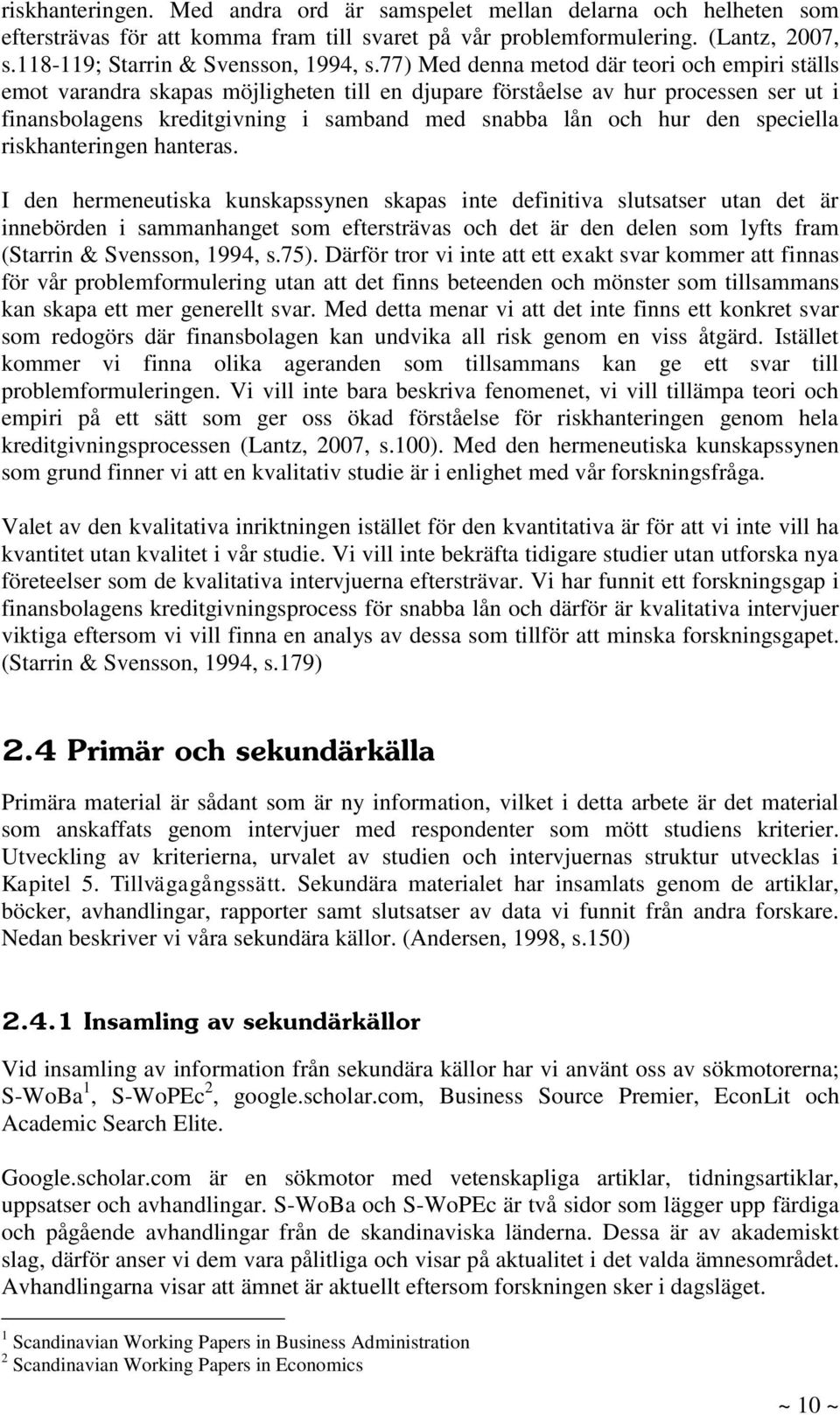 speciella riskhanteringen hanteras.