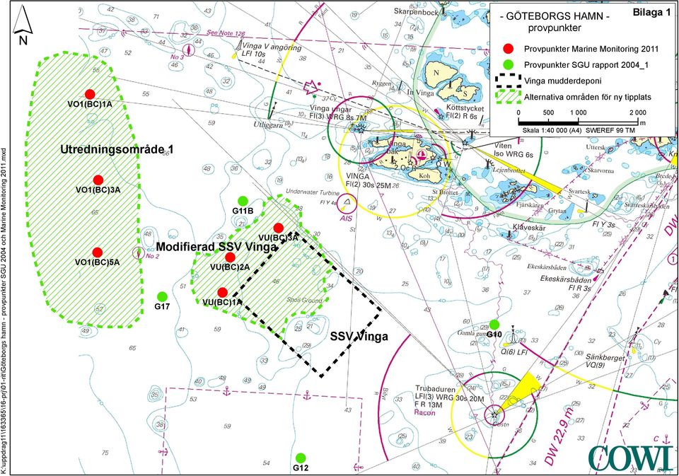 K:\uppdrag11\163365\16-prj\01-rit\Göteborgs hamn - provpunkter SGU 2004 och Marine Monitoring 2011.