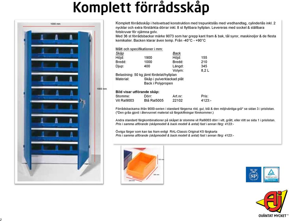 Backen klarar även temp.