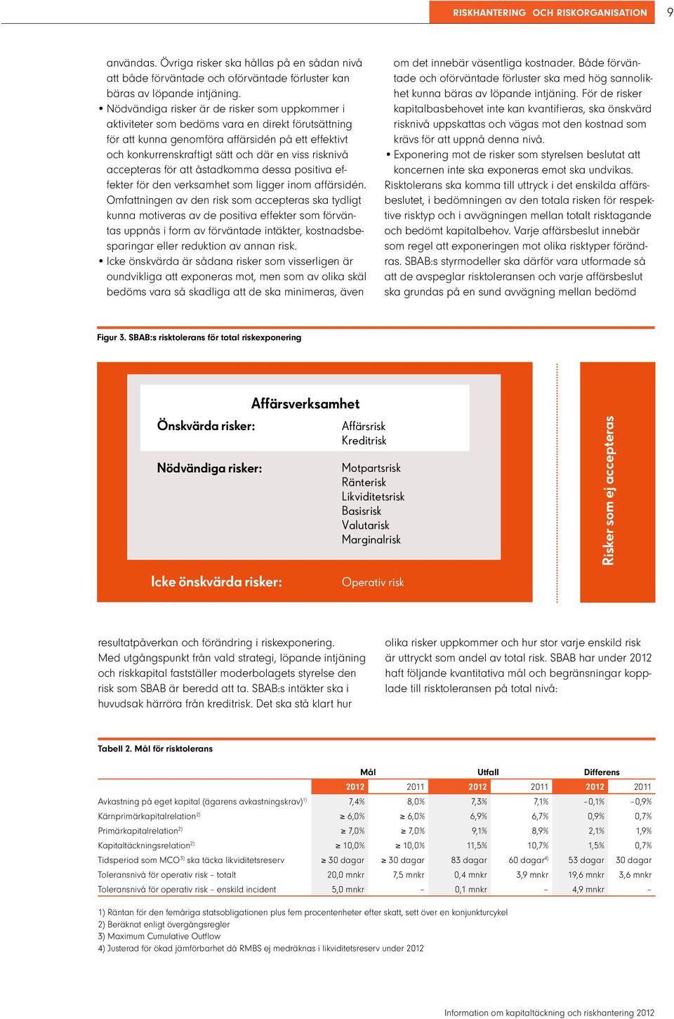 risknivå accepteras för att åstadkomma dessa positiva effekter för den verksamhet som ligger inom affärsidén.