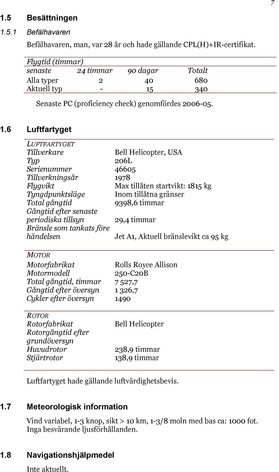 340 Senaste PC (proficiency check) genomfördes 2006-05. 1.