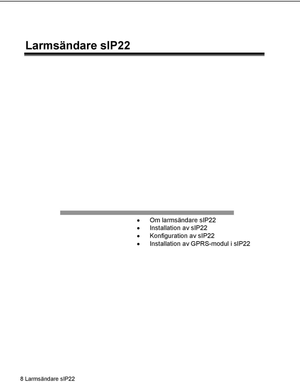 Konfiguration av sip22