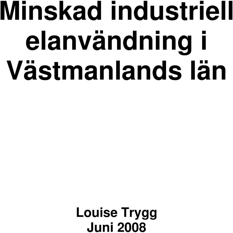 elanvändning i