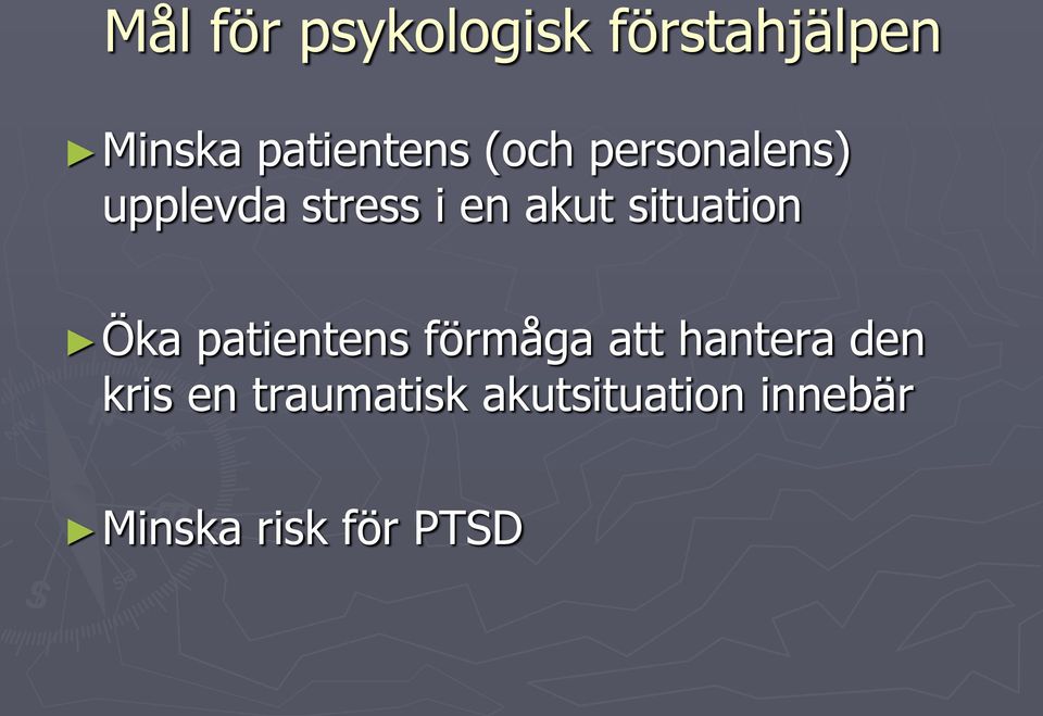 situation Öka patientens förmåga att hantera den