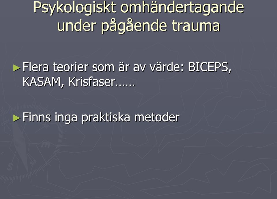 teorier som är av värde: BICEPS,