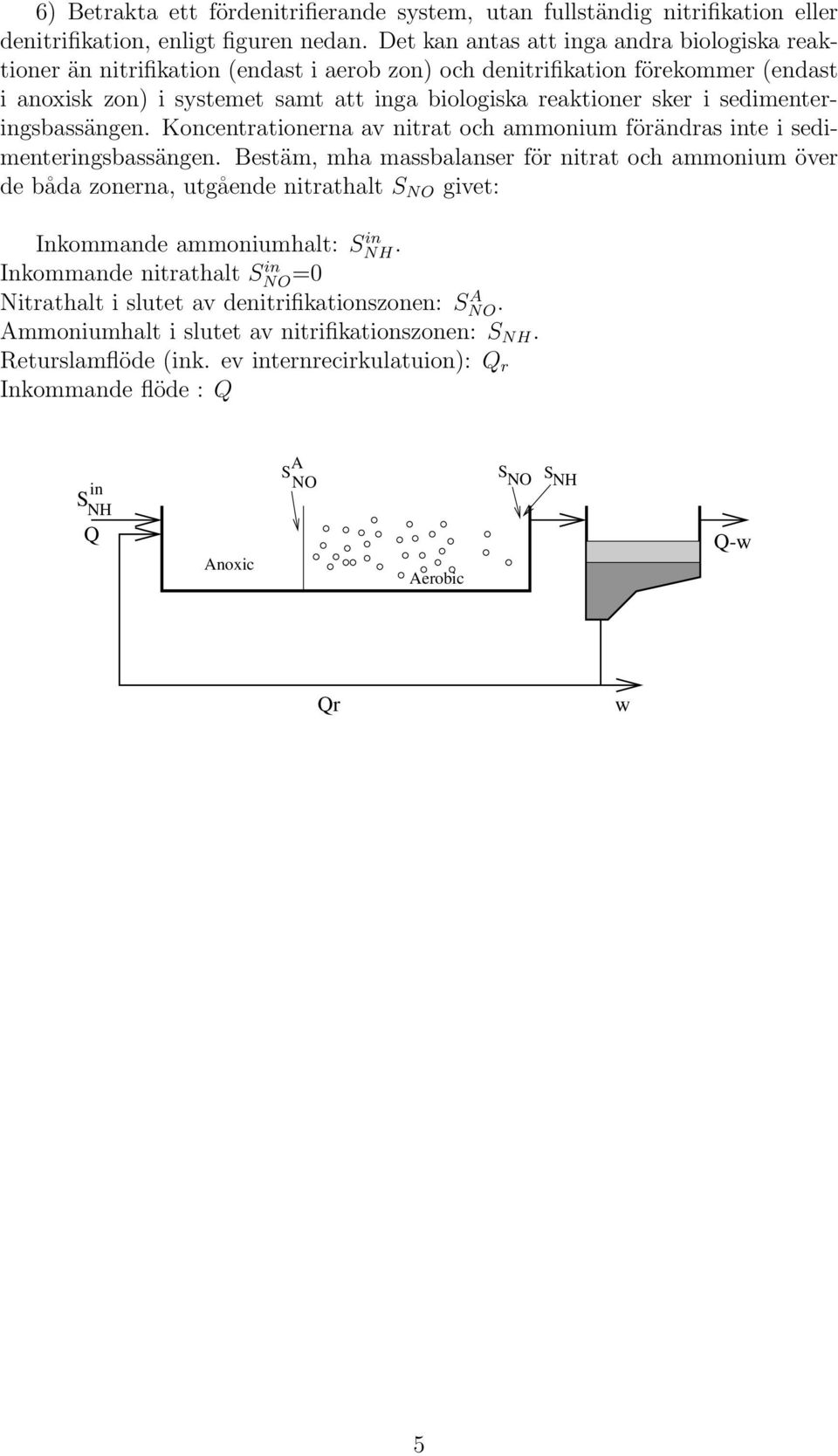 sedimenteringsbassängen. Koncentrationerna av nitrat och ammonium förändras inte i sedimenteringsbassängen.