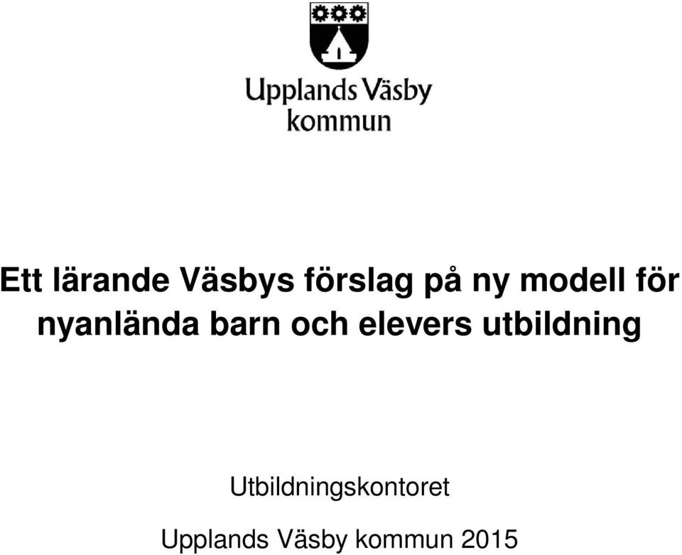 och elevers utbildning