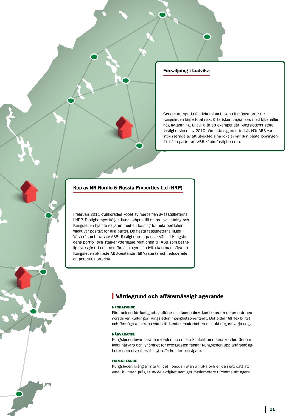 När ABB var intresserade av att utveckla sina lokaler var den bästa lösningen för båda parter att ABB köpte fastigheterna.