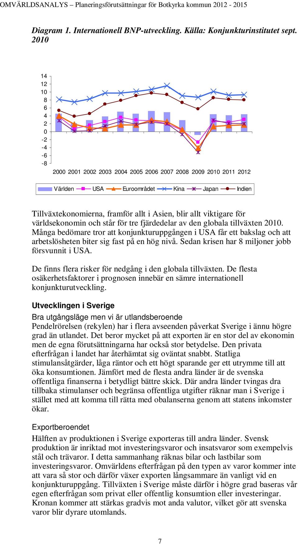 viktigare för världsekonomin och står för tre fjärdedelar av den globala tillväxten 2010.