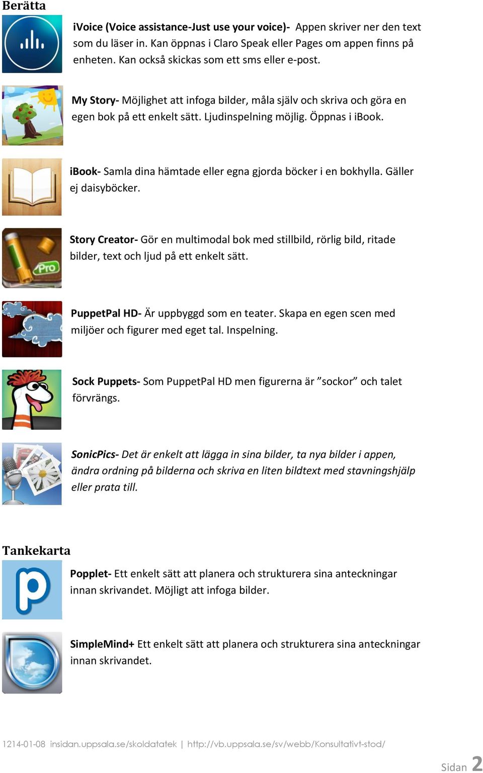 ibook- Samla dina hämtade eller egna gjorda böcker i en bokhylla. Gäller ej daisyböcker.