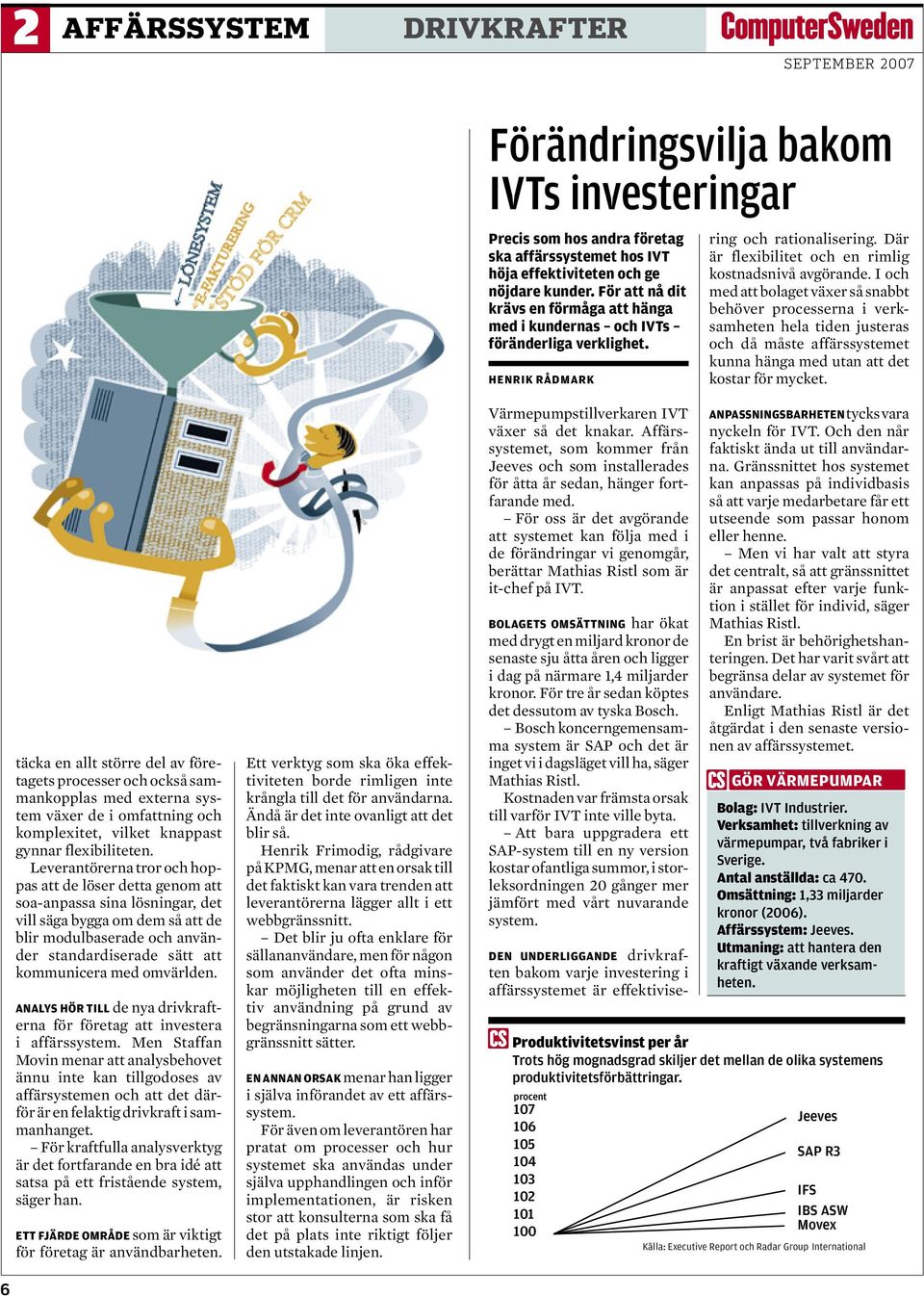 omvärlden. Analys hör till de nya drivkrafterna för företag att investera i affärssystem.