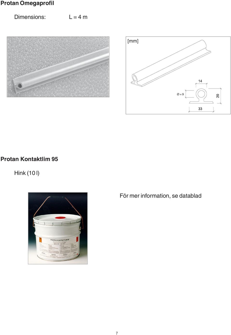 Protan Kontaktlim 95 Hink