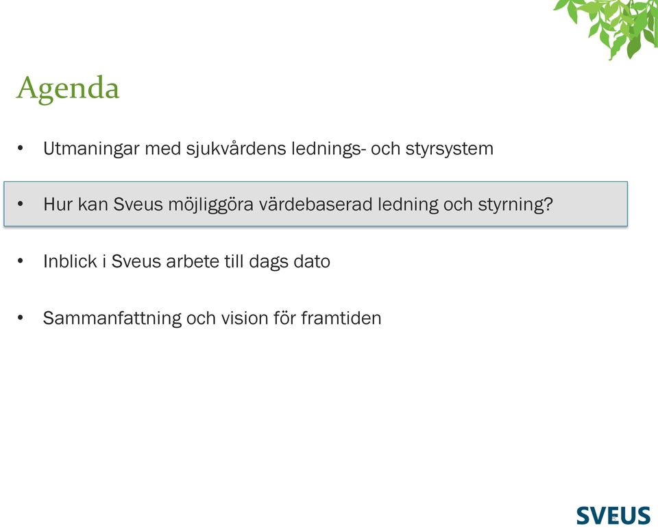 ledning och styrning?