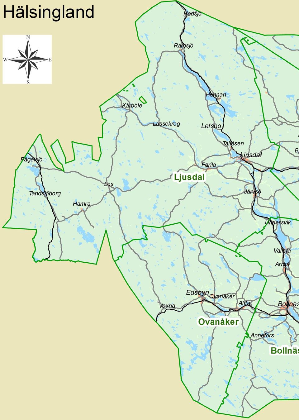 Tandsjöborg Los Ljusdal Järvsö Hamra Undersvik Vallsta