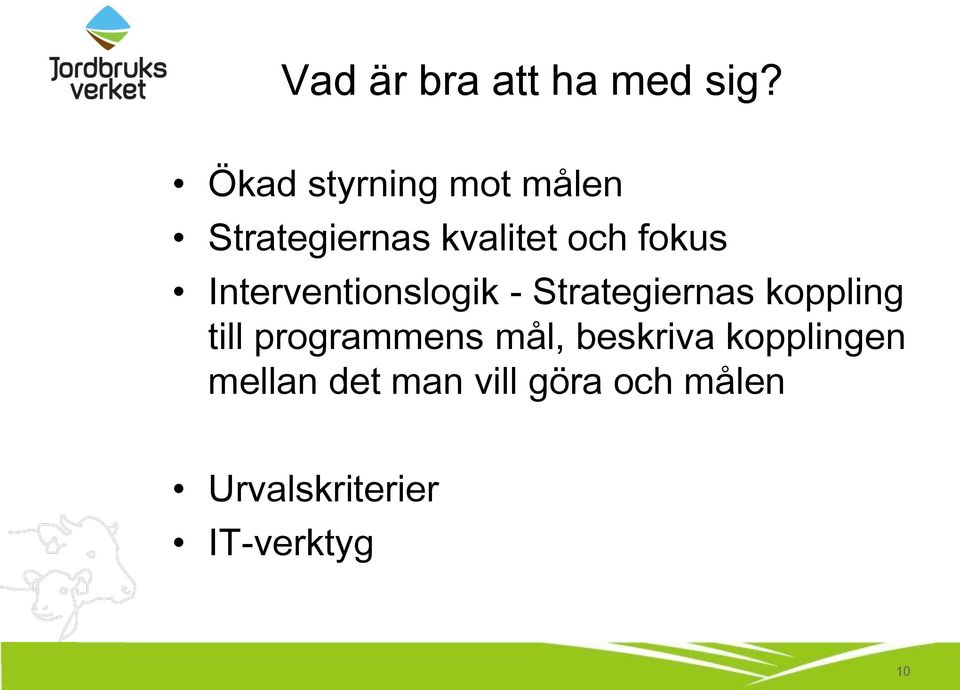 Interventionslogik - Strategiernas koppling till