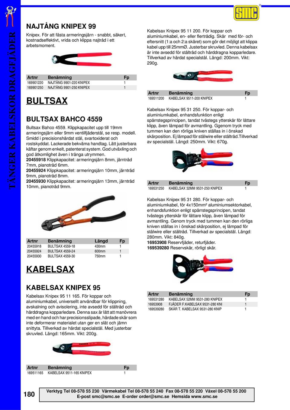 modell. Smidd i precisionshärdat stål, svartoxiderat och rostskyddat. Lackerade bekväma handtag. Lätt justerbara käftar genom enkelt, patenterat system.