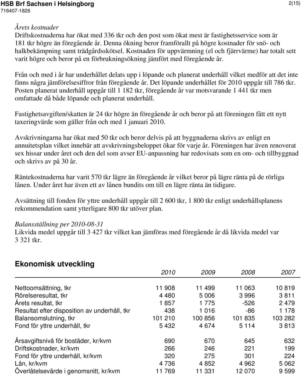 Kostnaden för uppvärmning (el och fjärrvärme) har totalt sett varit högre och beror på en förbrukningsökning jämfört med föregående år.