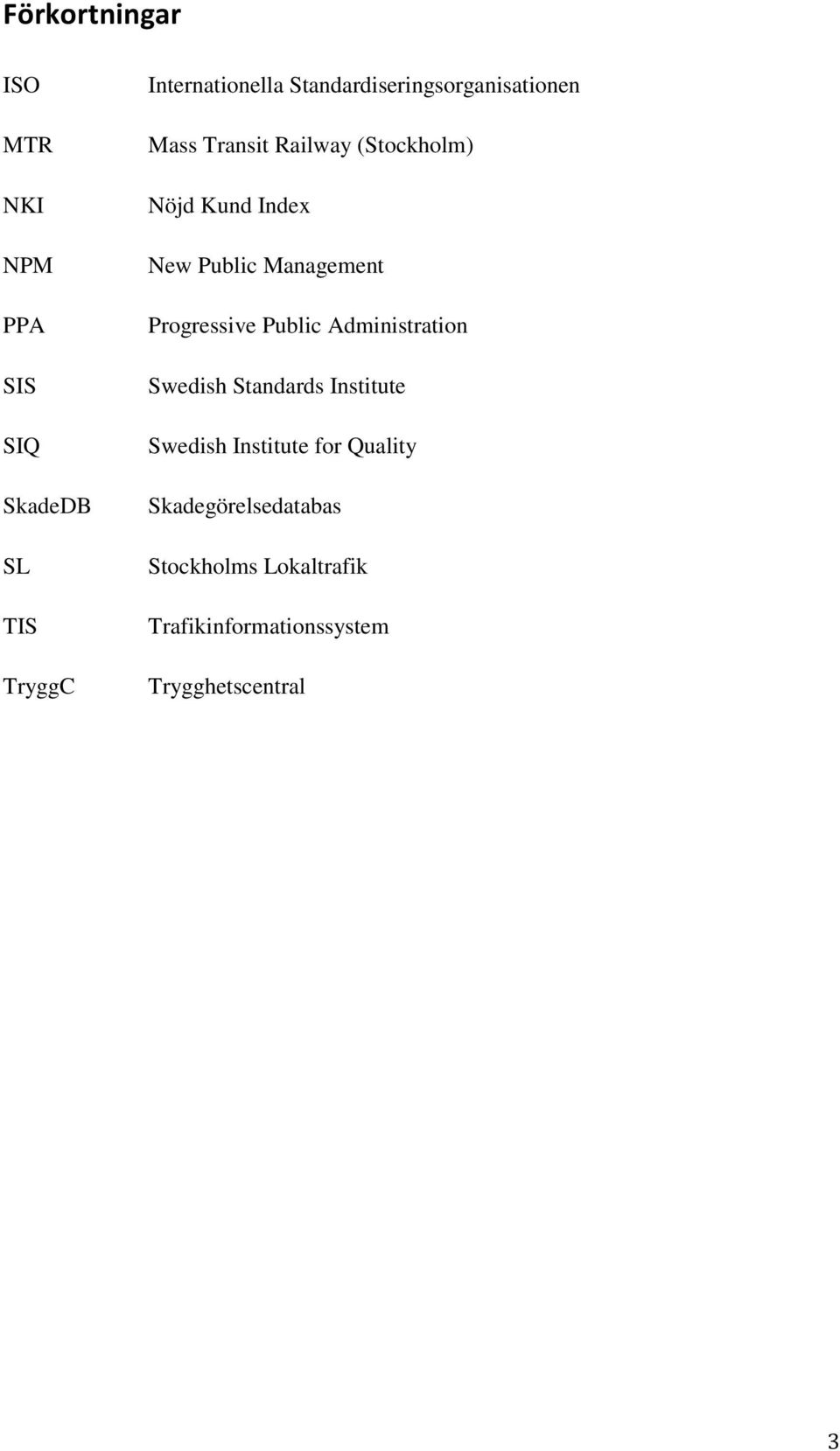 Public Management Progressive Public Administration Swedish Standards Institute Swedish