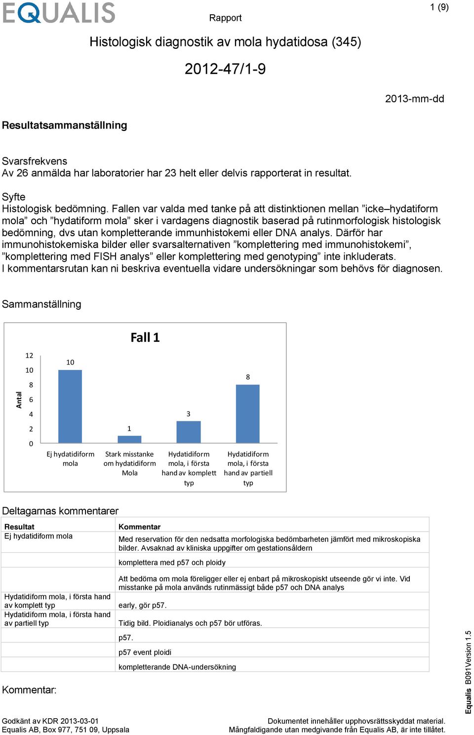 Därför har immunohistokemiska I kommentarsrutan kan ni beskriva eventuella vidare undersökningar som behövs för diagnosen.