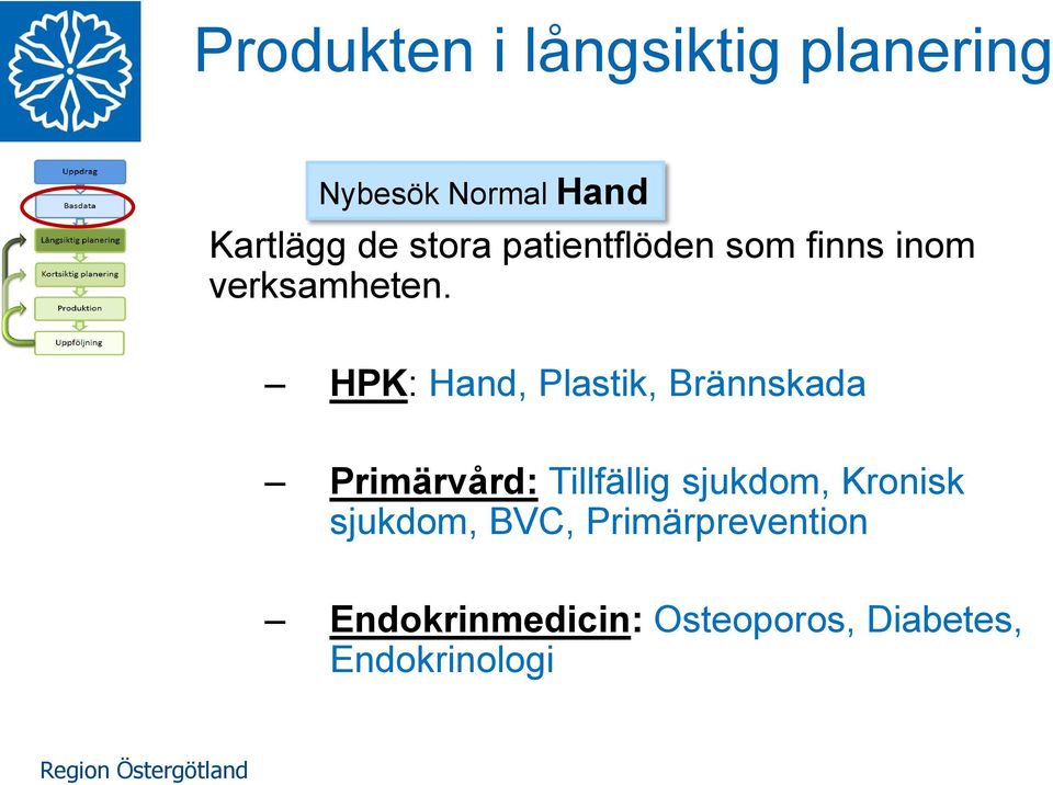 HPK: Hand, Plastik, Brännskada Primärvård: Tillfällig sjukdom,