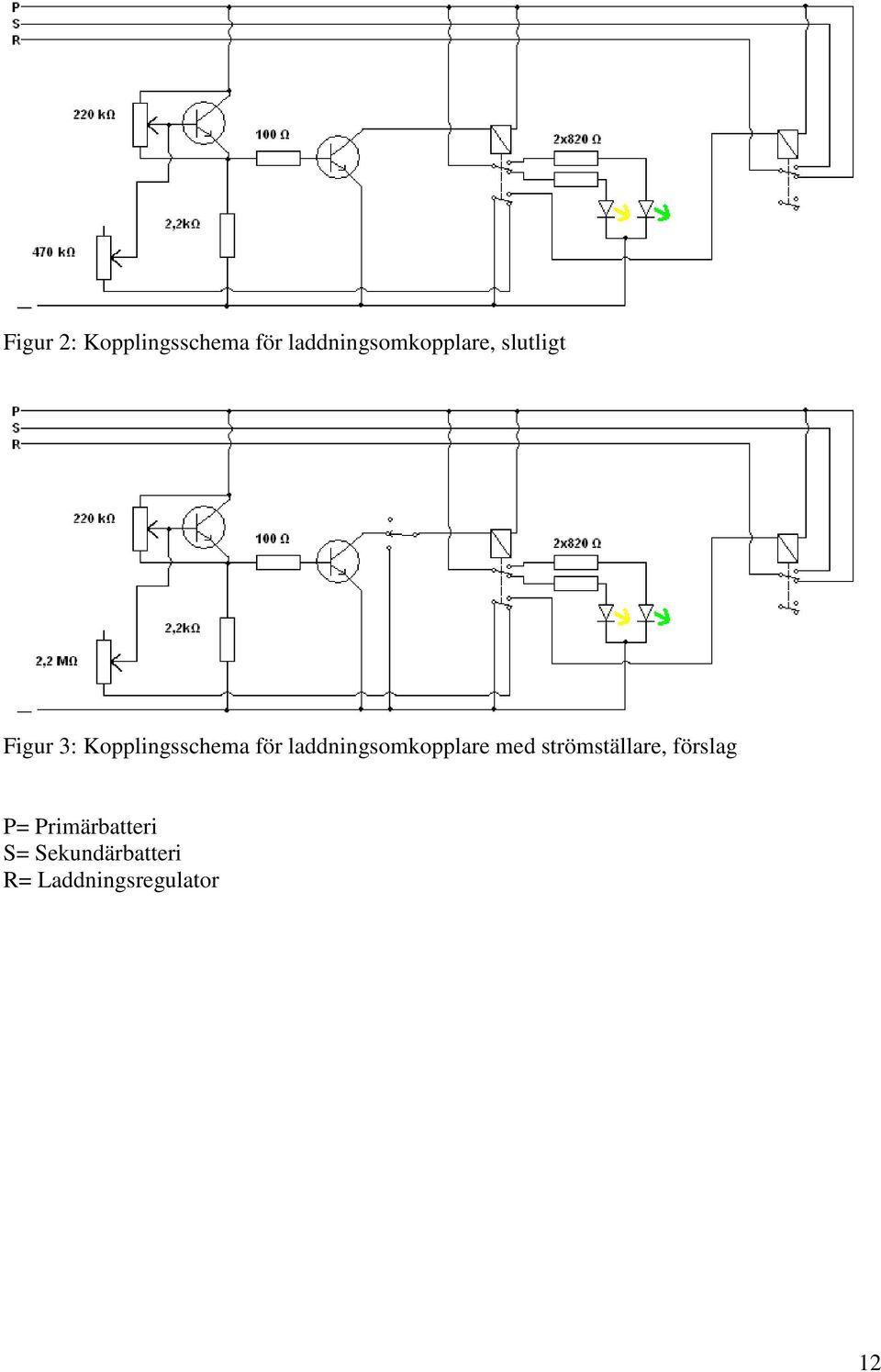 Kopplingsschema för laddningsomkopplare med