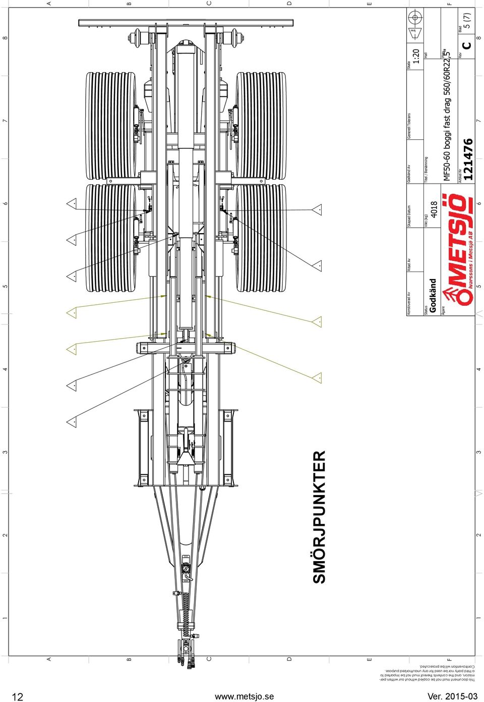 enämning M0-0 boggi fast drag 0/0R,"