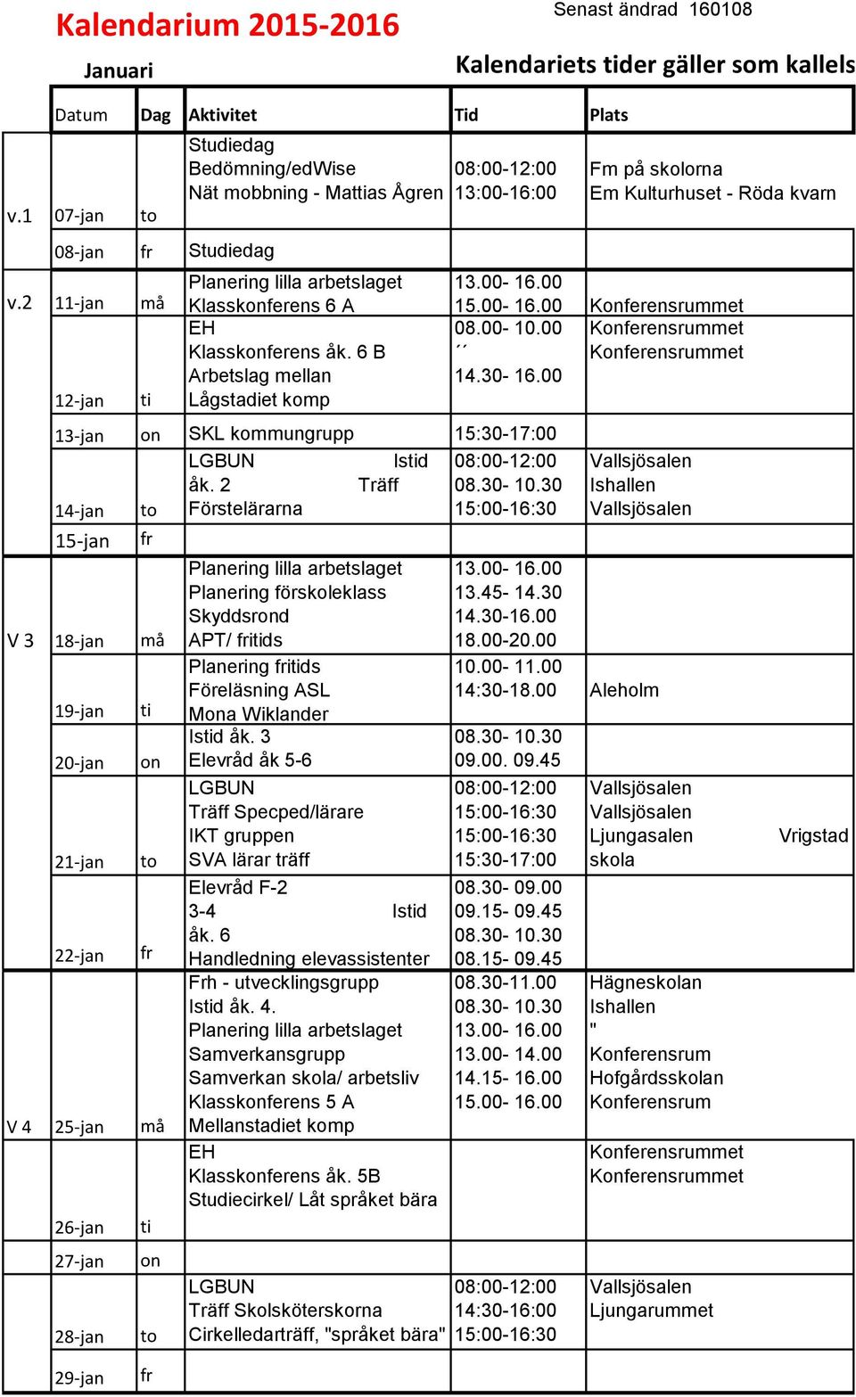 2 Träff 08.30-10.