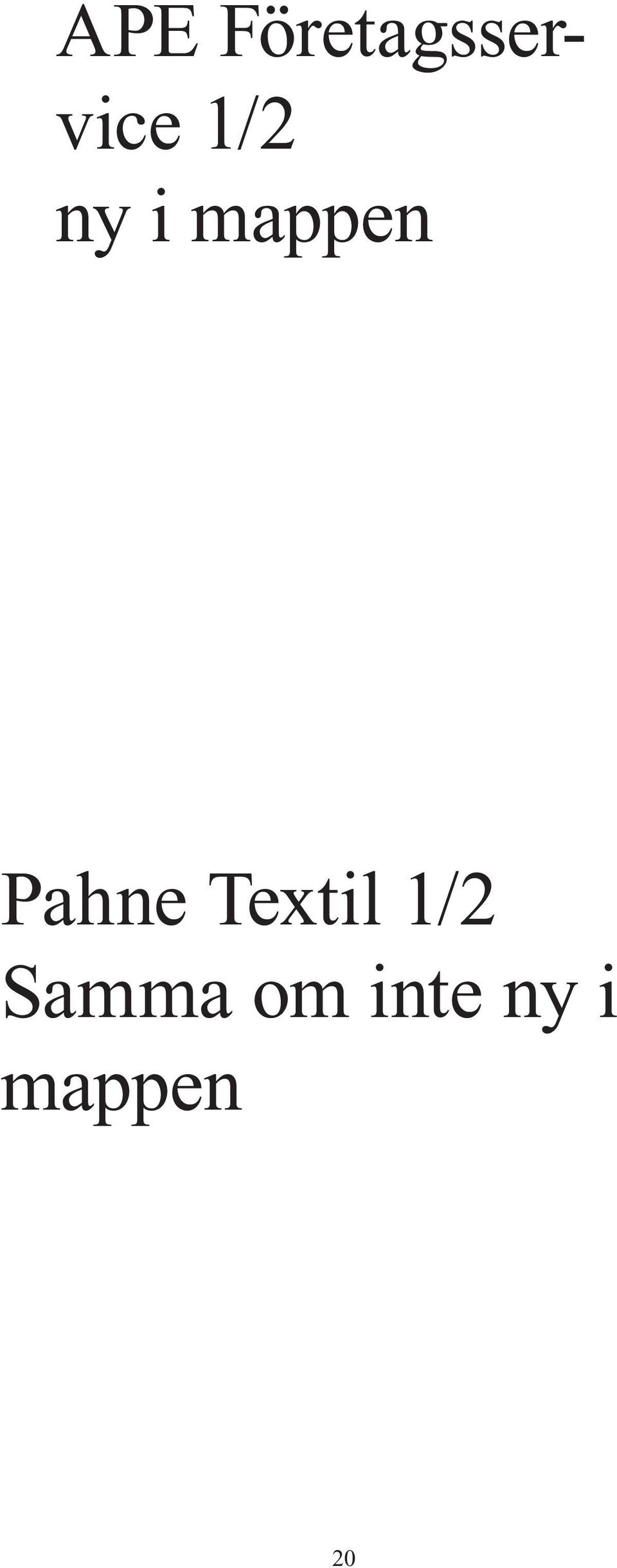 Pahne Textil 1/2