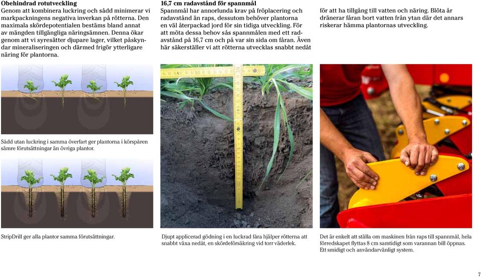 Denna ökar genom att vi syresätter djupare lager, vilket påskyndar mineraliseringen och därmed frigör ytterligare näring för plantorna.