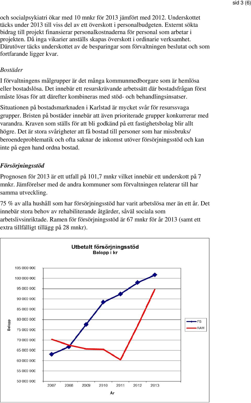 Därutöver täcks underskottet av de besparingar som förvaltningen beslutat och som fortfarande ligger kvar.