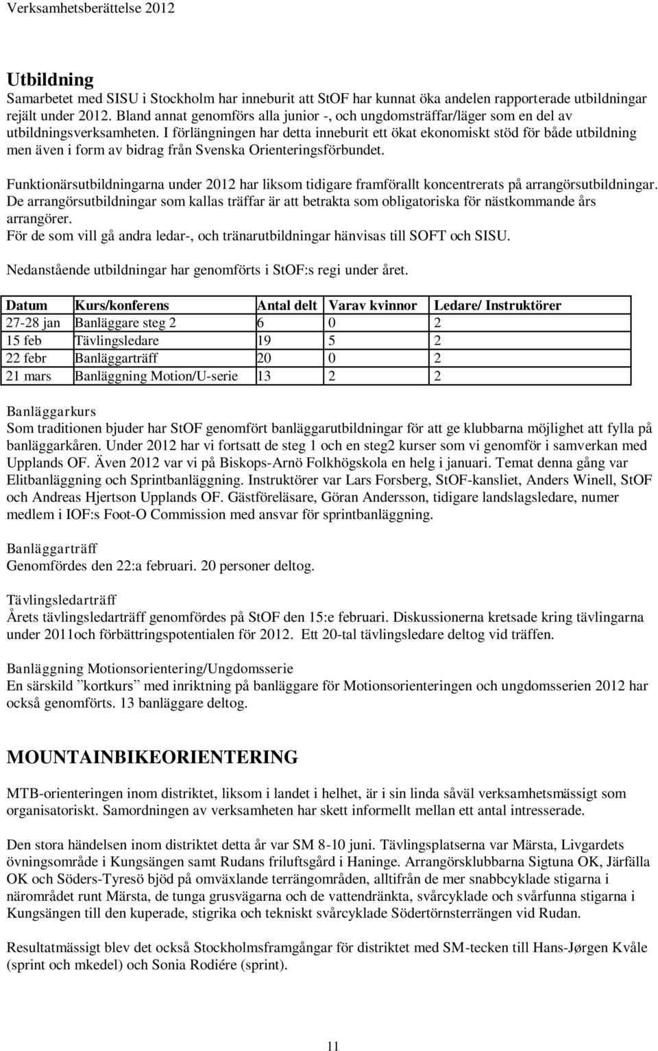 I förlängningen har detta inneburit ett ökat ekonomiskt stöd för både utbildning men även i form av bidrag från Svenska Orienteringsförbundet.