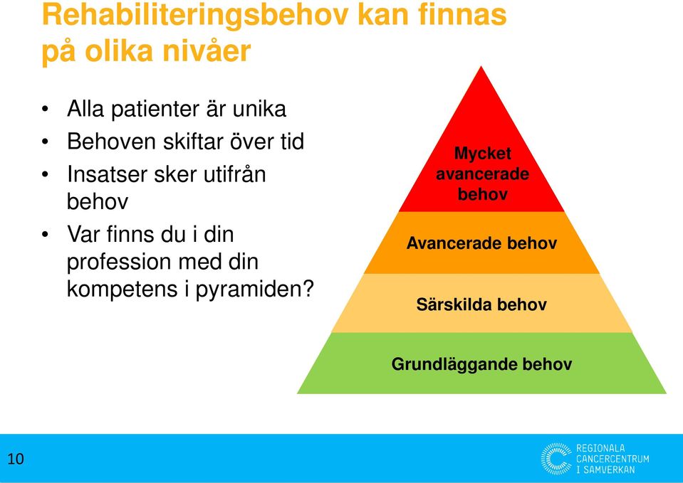 finns du i din profession med din kompetens i pyramiden?