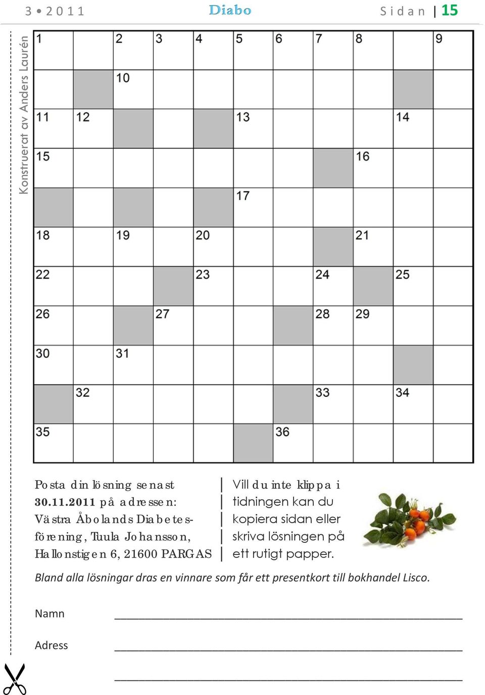 2011 på adressen: tidningen kan du Västra Åbolands Diabetes- kopiera sidan eller förening,