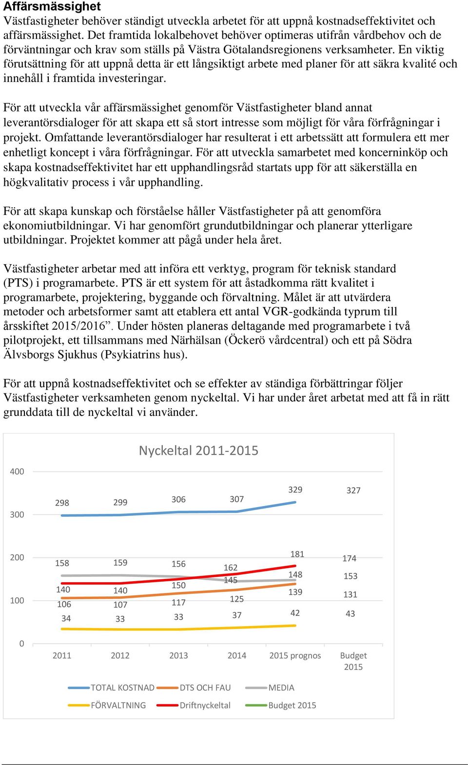 En viktig förutsättning för att uppnå detta är ett långsiktigt arbete med planer för att säkra kvalité och innehåll i framtida investeringar.