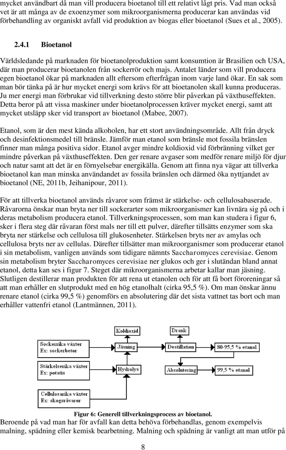 1 Bioetanol Världsledande på marknaden för bioetanolproduktion samt konsumtion är Brasilien och USA, där man producerar bioetanolen från sockerrör och majs.
