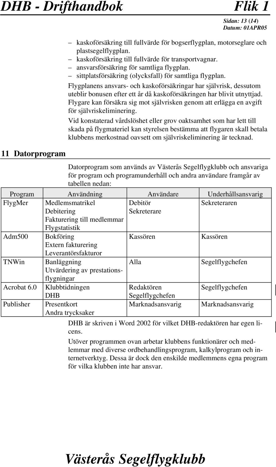 Flygplanens ansvars- och kaskoförsäkringar har självrisk, dessutom uteblir bonusen efter ett år då kaskoförsäkringen har blivit utnyttjad.